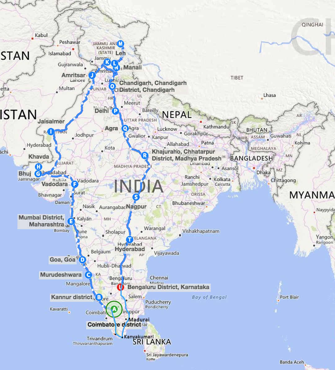 Coimbatore To Goa Road Route Map This Guys Travel Story Will Restore Your Faith In The  Quit-Your-Job-To-Travel Theory - Tripoto