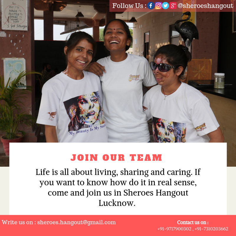 These Indian Establishments Are Run By Acid Attack Survivors Tripoto In lucknow, sheroes hangout, run by acid attack survivors, is a beautiful chapter about courage and the essence of life. tripoto