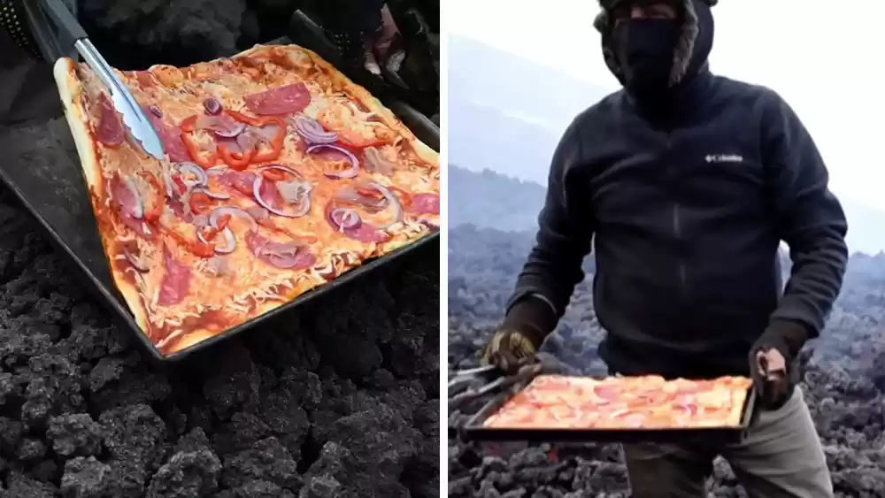 Photo of Pizza on Pacaya Volc