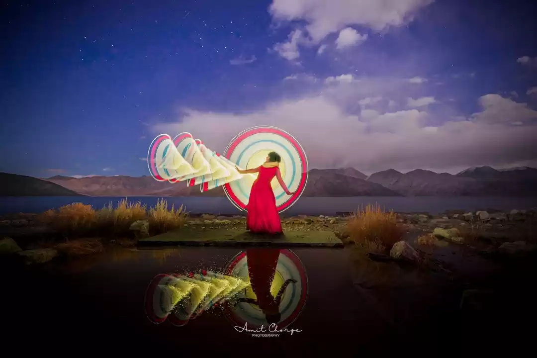 Photo of Light Painting and T