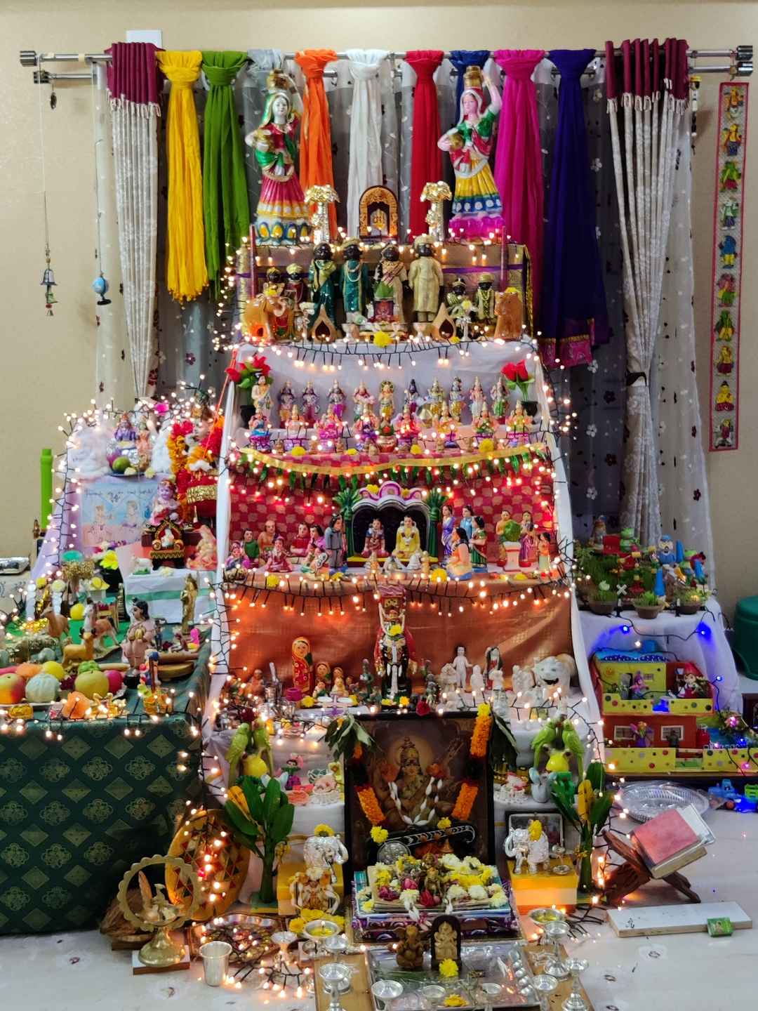 Navarathri Golu Steps Decoration Ideas Shelly Lighting