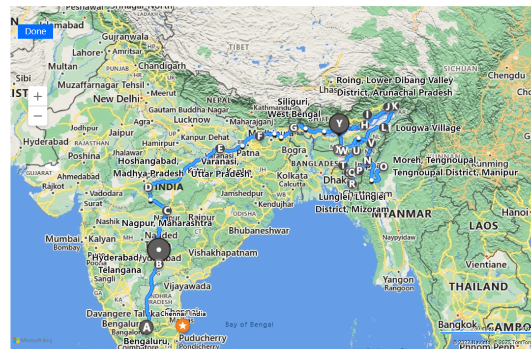 Photo of Bangalore to North E