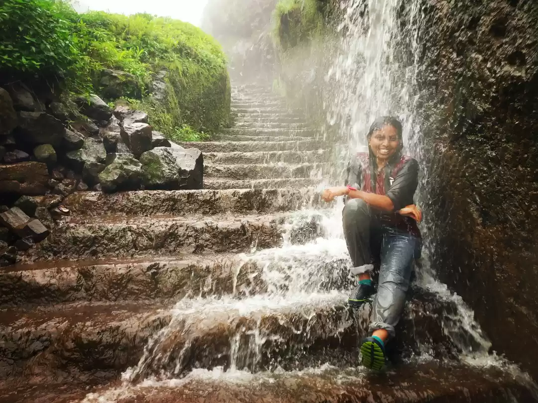 Photo of Visapur fort in rain