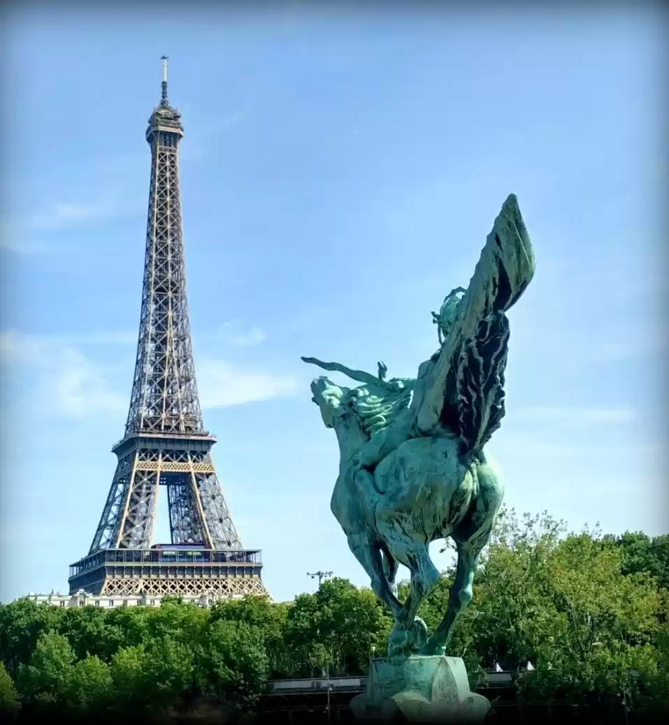 Photo of The Eiffel tower as 