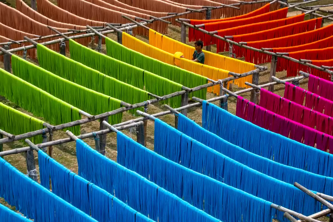 Photo of Hue Coloured Fabrics