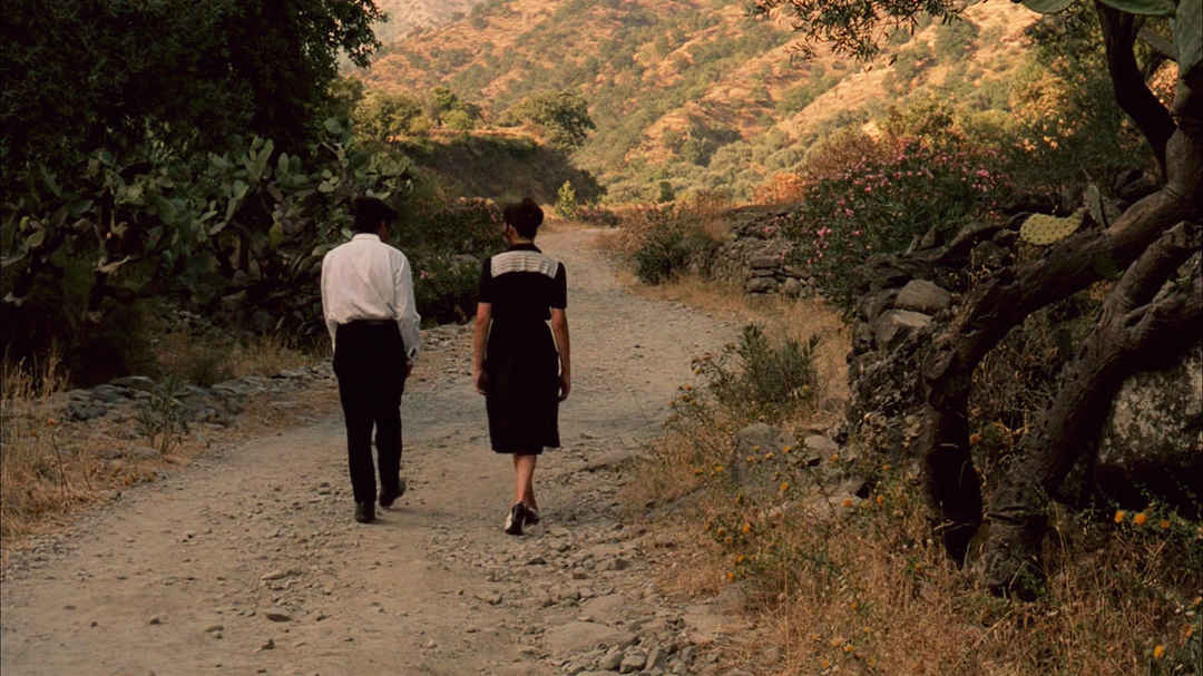 Michael and Apollonia take a walk; Sicily.