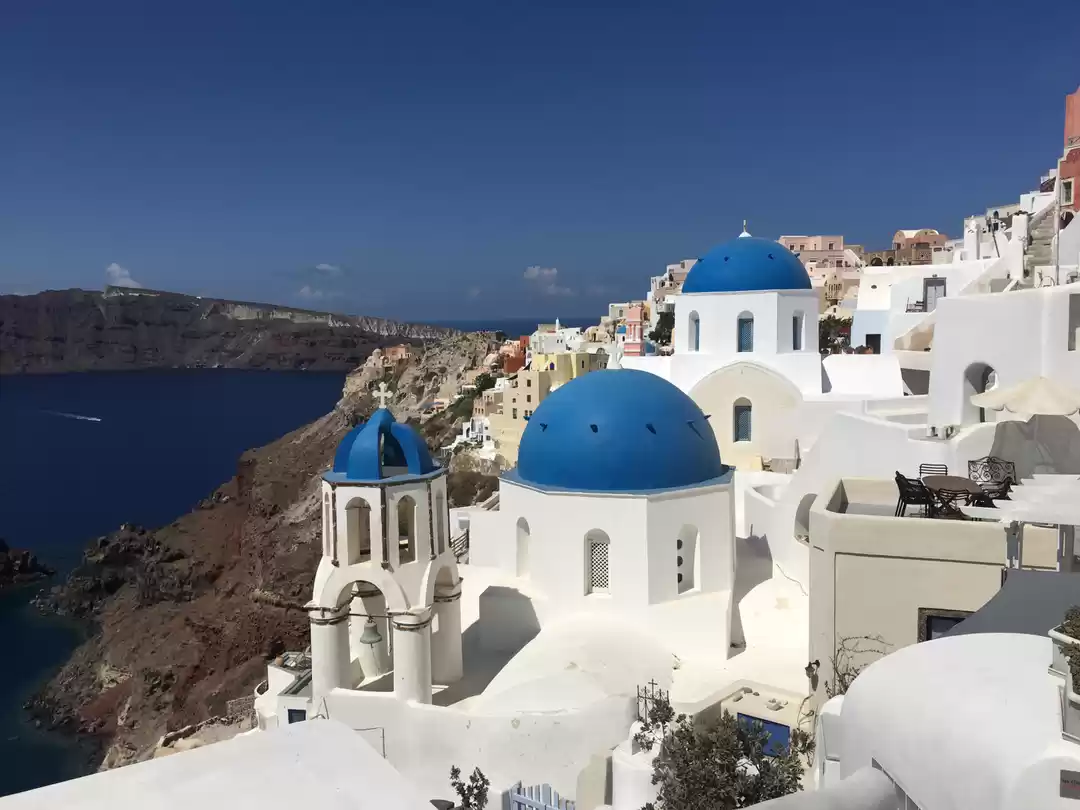 Photo of Santorini. 