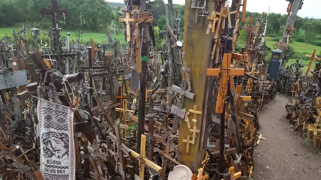 Photo of Hill of Crosses- lit