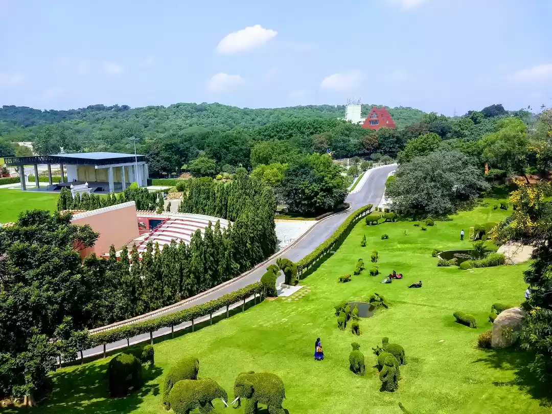 Photo of Green ground, blue s