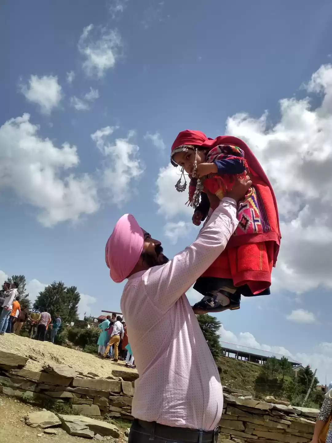 Photo of Papa playing with an