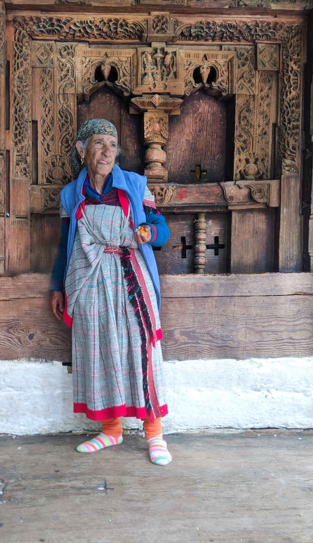 Manali Dress - Punch/Multi |Cotton Linen Blend | MarketPlace India