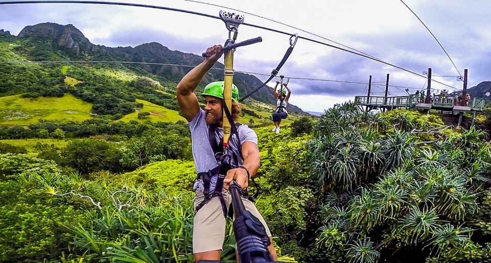Zip Lining in Jurassic Park on Oahu, Hawaii Tripoto