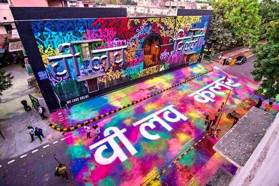 Delhites This Weekend Say No To Malls And Yes To Graffiti Walls Tripoto An urban neighborhood and a historical complex. graffiti walls