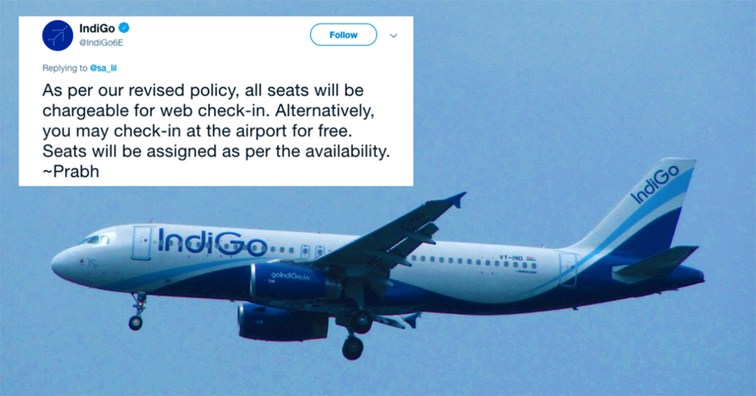 IndiGo Now Charges Extra Money For  Checkins Heres What It Means