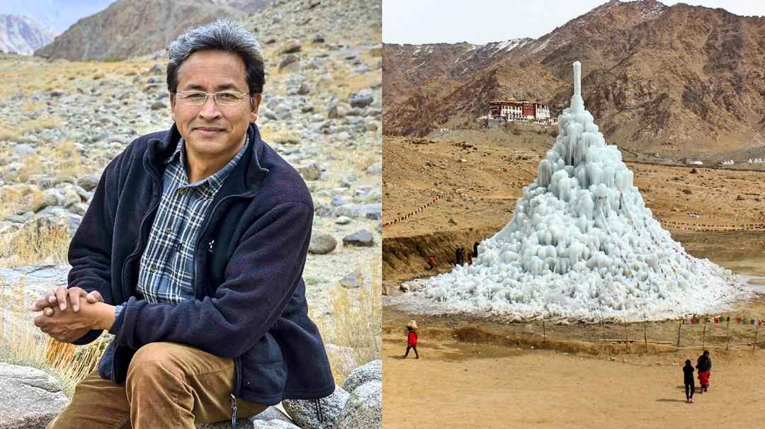 In conversation with the Face behind Artificial Ice Stupas in Ladakh
