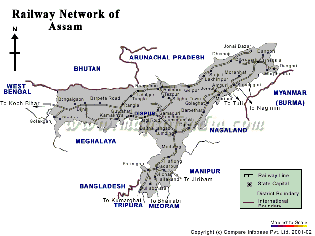 Assam Rail Network Map, 46% OFF | brunofuga.adv.br